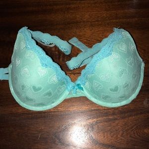 Blue green bra